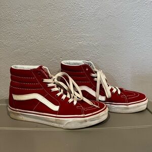 Vans Red High-Top Sneakers